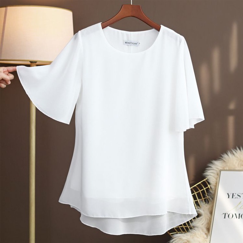 Silk Blouse - Chemisier en soie élégant grande taille