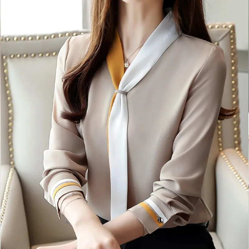 Silk Blouse - Chemise de bureau vintage à manches