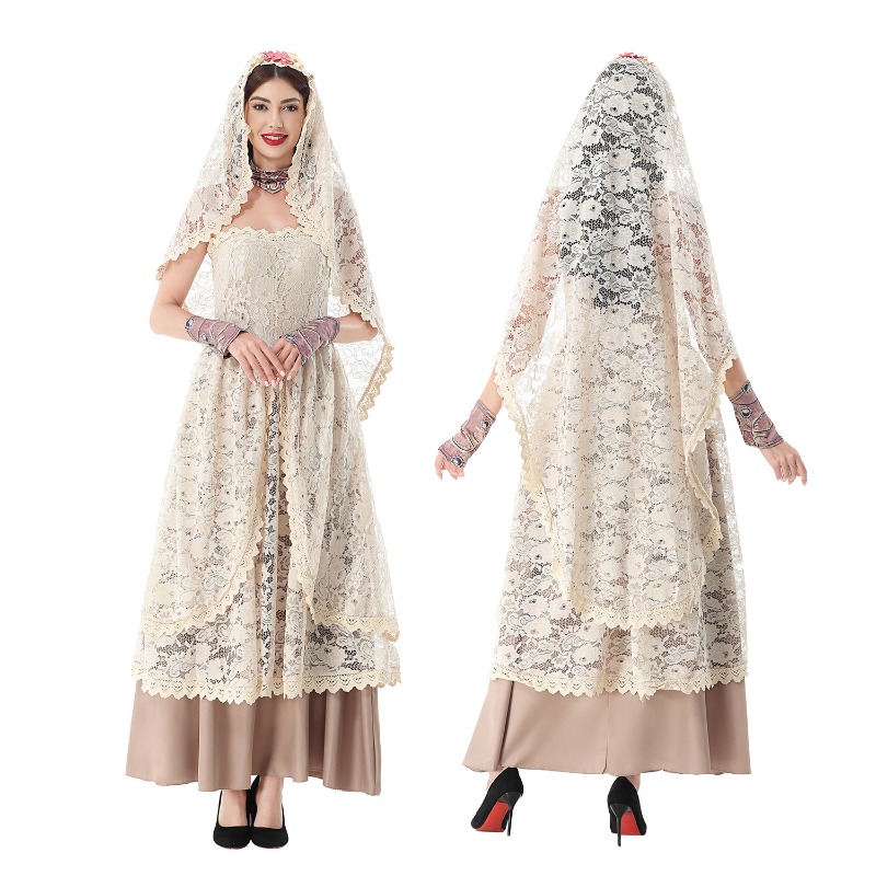 Robe longue vintage en dentell - Wedding Dress avis et prix