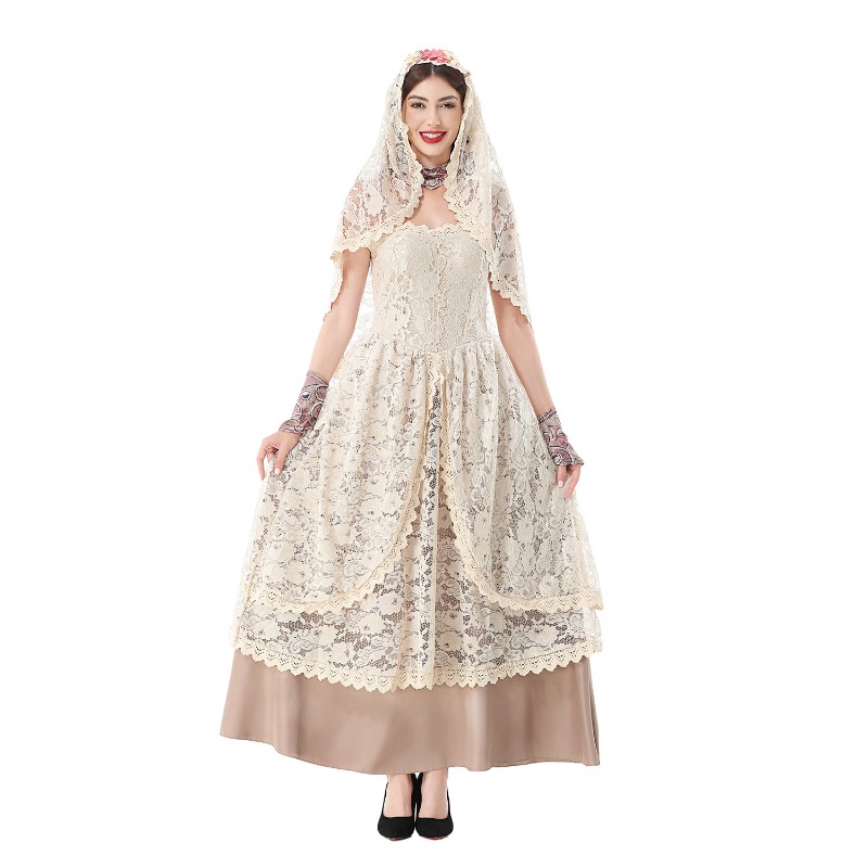 Robe longue vintage en dentell - Wedding Dress avis et prix